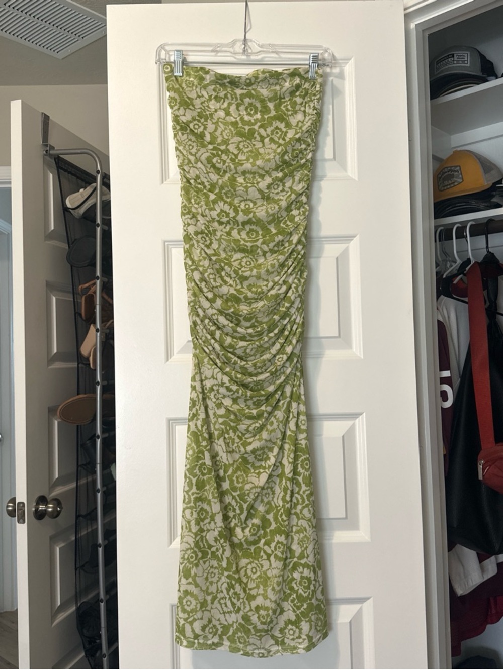 RESA Green and White Floral Dress